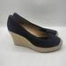 J. Crew Shoes | J. Crew Black Seville Fabric Canvas Espadrille Wedge Shoes Womens Size 7 (29) | Color: Black | Size: 7