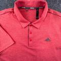 Adidas Shirts | Adidas Pink Orange Golf Polo Men Large Heathered Short Sleeve Polyester Stretch | Color: Orange | Size: L