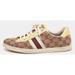 Gucci Shoes | Gucci Beige/White Gg Canvas And Classic Web Sneakers Size 36.5 (6) | Color: Brown/Tan | Size: 6