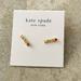 Kate Spade Jewelry | Kate Spade Gold Pink Love You Mom Mini Stud Earrings New W/Dust Bag | Color: Gold | Size: Os