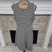 Madewell Dresses | Madewell Striped Comfy Stretch Striped Dress Size Xl | Color: Black/White | Size: Xl