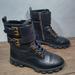 Michael Kors Shoes | Michael Kors Black Leather Sz 7.5 Bootie Ankle Boots Logo Mk | Color: Black | Size: 7.5