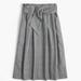 J. Crew Skirts | J. Crew Collection 100% Wool Houndstooth Plaid Paper Bag Midi Belted Skirt Sz S | Color: Black | Size: S