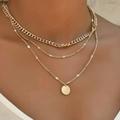 Anthropologie Jewelry | Anthropologie Brandy Trendy Layered Chain Gold Necklace 2necklaces Tags Attached | Color: Gold | Size: Os