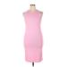 Old Navy Casual Dress - Sheath High Neck Sleeveless: Pink Print Dresses - New - Women's Size X-Large Tall