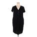 Cable & Gauge Casual Dress: Black Dresses - Women's Size 2X-Large