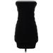 Alice + Olivia Casual Dress - Party High Neck Sleeveless: Black Solid Dresses - Women's Size Small