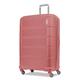 American Tourister Stratum 2.0 Expandable Hardside Luggage with Spinner Wheels, Soft Coral, 24-Inch Checked-Medium, Stratum 2.0 Expandable Hardside Luggage with Spinner Wheels