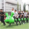 Outdoor Team Game, Outdoor, Large Inflatable Toys, Outdoor Picnic Parties, Carnival, Multiplayer Team Sports Game (Color : Green, Size : 5 seats)