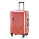 PASPRT Carry On Luggage Simple Travel Luggage Silent Universal Wheel Trolley Luggage USB Charging Carry on Luggage Smart Luggage No Zipper Suitcases (Red 39 * 24 * 60CM)