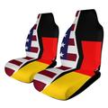 United States And Germany Flags Printed Car Seat Covers Universal Fit Auto Front Seat Protector Car Interior Accessories
