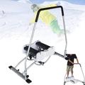 UIHECTA Cardio Track Ski Machine, Indoor Ski Machine Simulator, Fitness Waist Belly, Leg Exercise Equipment, for Skiers, Fitness Enthusiasts, Practice Skiers, Skiing Exercise