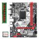 Srogswxd B75-H Computer Motherboard +I3-3240 CPU +1X4G DDR3 1600MHz RAM LGA 1155 USB 3.0 SATA 3.0 Computer Motherboard