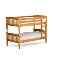 Mission TM Colonial Spindle Bunk Bed in Honey Pine 2ft6 and 3ft Available (2ft6 Small Single, No Mattress)