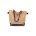 Satchel: Metallic Brown Solid Bags