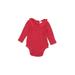 Baby Gap Long Sleeve Onesie: Red Bottoms - Size 6-12 Month