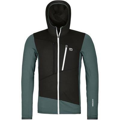 ORTOVOX Herren Unterjacke FLEECE GRID HOODY M, Größe L in Grau