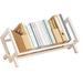 ColourTree Desktop Bamboo Book Shelf Organizer Bookshelves Storage Rack Wood in White | 16.35 H x 1.78 W x 9.1 D in | Wayfair BWTQDB16-15