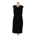 Lauren by Ralph Lauren Cocktail Dress - Sheath: Black Solid Dresses - Women's Size 12