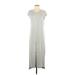 Jessica Simpson Casual Dress - Maxi: Gray Marled Dresses - Women's Size Small