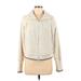 Athleta Fleece Jacket: Short Ivory Solid Jackets & Outerwear - Women's Size Medium