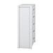 Latitude Run® Aimaan 5 Drawer 29.6"W Dresser Wood in White | 46.3 H x 29.6 W x 15.9 D in | Wayfair 755DA815C85F451E8EDB9E7B9AF62E79