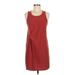 Leith Casual Dress - Shift: Burgundy Solid Dresses - Women's Size Medium