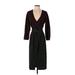 Zara Cocktail Dress - Midi: Black Polka Dots Dresses - Women's Size X-Small