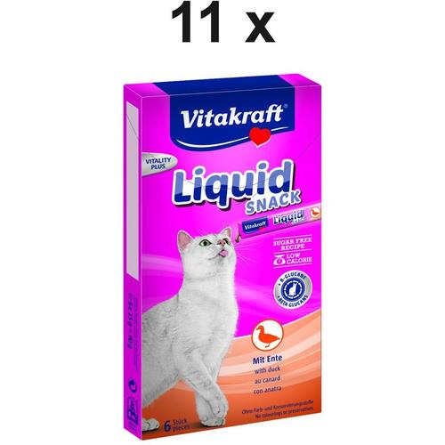 Katzensnack Cat Liquid Snack Ente - 11 x 90g - Vitakraft