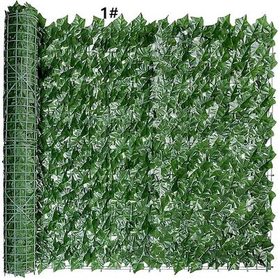 1pc lierre artificiel écran de clôture de confidentialité 40 x 120 uv-anti fausses feuilles vignes mur d'herbe pour patio balcon intimité jardin décoration de mariage