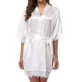 Women'S Sexy Imitation Ice Silk Large Size Nightdress Home Wear