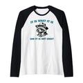 It Is What It Is And It Is Not Great Funny Raccoon Raglan