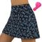 Damen Hosenrock Shorts Fahhrad Röcke Unten MTB Mountain Rennrad Sport Blumen Pflanzen 3D-Pad Radfahren Atmungsaktiv Schnelltrocknend Schwarz Rot Spandex Bekleidung Fahrradbekleidung