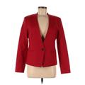 Banana Republic Factory Store Blazer Jacket: Short Red Print Jackets & Outerwear - Women's Size 8