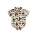 aturustex Infant Boys Romper Boots/Horse/Cactus Print Western Style Bodysuits