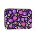 LNWH Purple Ghost Spooky Pumpkin Bat Pattern Laptop Sleeve Notebook Computer Pocket Tablet Briefcase Carrying Bag 10 inch Laptop Case