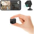 Small Wireless WiFi Camera Portable Security Cameras Mini HD Nanny Cam with Night Vision Pet Dog Baby Camera Indoor Outdoor 1080P Remote Portable Phone APP Room Camera