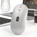 Ckraxd Wireless Mouse Charge Display Rechargeable Low Latency Mute Mouse Dual Mode Bluetooth Mouse Minimalistic Design Stylish Office Mouse