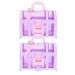 2Pcs Girls Treasure Box Toys Little Girl Makeup Box Table Jewelry Organizer