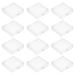 Nail Art Storage Box 12 Pcs Showing Holder Fake Display Shelf Shelves Clear Nails Case Plastic