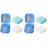 6 Sets of Decorative Contact-lens Storage Boxes Lens Boxes Makeup Lens Boxes Contact-lens Holders