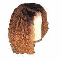 Huarll Wig Human Hair Wig Wig Gradient Color Short Straight Hair Student Hair Cover Fashion Dyeing African Small Curly Women s Wig Short Curly Hair Gradient Hair Cover