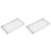 Bathroom Countertop Tray Plate Melamine Rectangle Vanity Dressing Table Set of 2