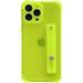 siduater Strap Holder Case for 6.5 iPhone 11 Pro Max with Kickstand Clear Soft TPU Protective Shockproof Bumper Rugged Cover Adjustable Finger Grip Loop for iPhone 11 Pro Max 6.5 Inch Neon Green