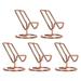 5PCS Cute Metal Cell Phone Stand Stable Ergonomic Perspective Portable Cell Phone Stand for Desk Accessories