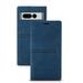 Phone Back Cover Compatible With Google Phone Case Flip Wallet Leather Cover Kickstand Phone Case Multi-Function Magnetic Suction Strong Closure Protective Phone Case-Blue
