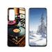 Compatible with Motorola MOTO Edge 2021 Phone Case Retro-vinyl-record-beats-4 Case Silicone Protective for Teen Girl Boy Case for Motorola MOTO Edge 2021