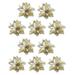 Hxoliqit Mother s Day Artificial Flowers Real Touch For Outdoor Spring Decoration Gift For Birthday Wedding Motherâ€™S Day 10PC Christmas Decoration Flower Simulation Flower Gold Silver Red Three-Lay