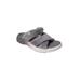 Women's Tiki Slip On Sandal by LAMO in Grey (Size 5 M)