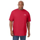 Men's Big & Tall Billabong double logo tee by Billabong in Red (Size 3XLT)